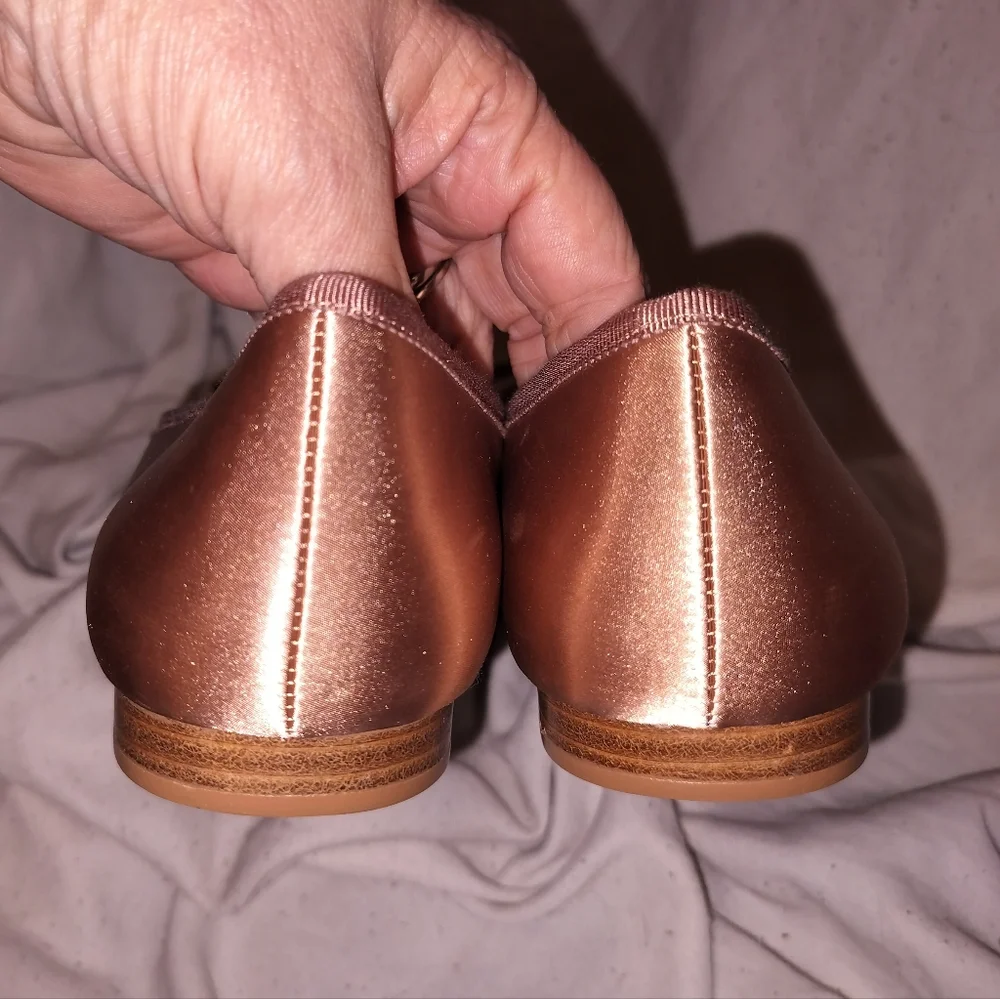 Jeffrey Campbell x Anthropologie Tutu Blush satin ballet flats. Sz 11 - Picture 7 of 9